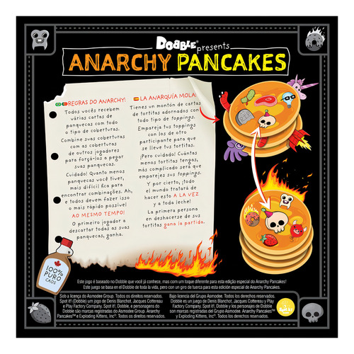 Dobble Anarchy Pancakes Juego Español