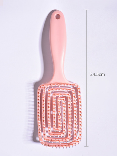 Cepillo De Cadello1 Pieza Peine De Laca Elástica De Unicolor Rosa