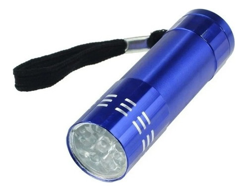 Mini Linterna 9 Leds Metalica Alta Potencia 30 Lumenes