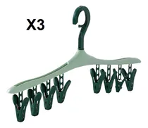 Comprar Colgador Tendedero Secar Calcetines Ropa Interior 8 Clips