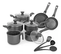 Comprar Jogo De Panelas Pratic Cook Grafite 10 Pçs Alumínio Indução