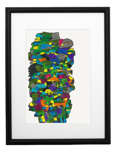 Cuadro N04 Abstracto Original 40x50 Cms C/marco