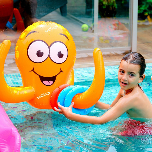 Imagen 6 de 10 de Pulpo Octopus Inflable Duchador Juguete Juego Agua Niños