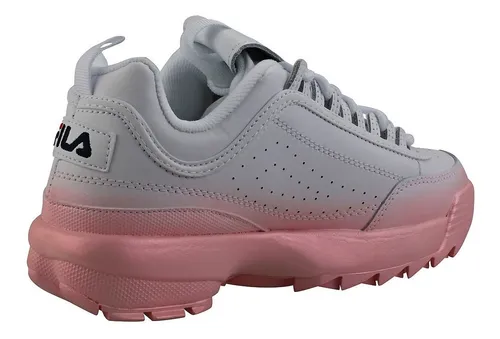 Zapatos fila blancos top con rosado 2019