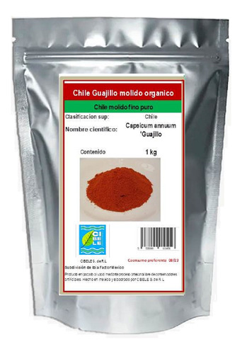 Chile Guajillo 1 Kg En Polvo Org. Especial