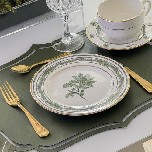 Conjunto Com 6 Pratos De Sobremesa Xangai Verde 21cm