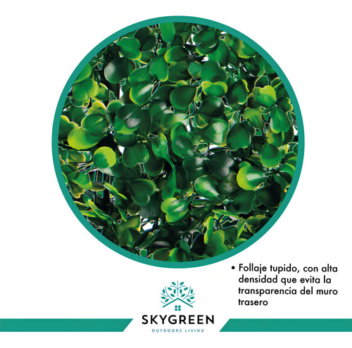 30 Pzas Follaje Artificial Tupido Muro Verde Jardin Vertical