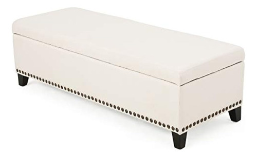 Christopher Knight Home Isra Fabric Ottoman, Beige