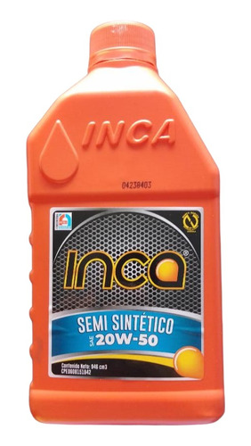 Aceite 20w-50 Semisintetico Marca Inca