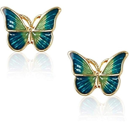 Aretes De Mariposa Suaves Y Elegantes Para Mujer Plata 925