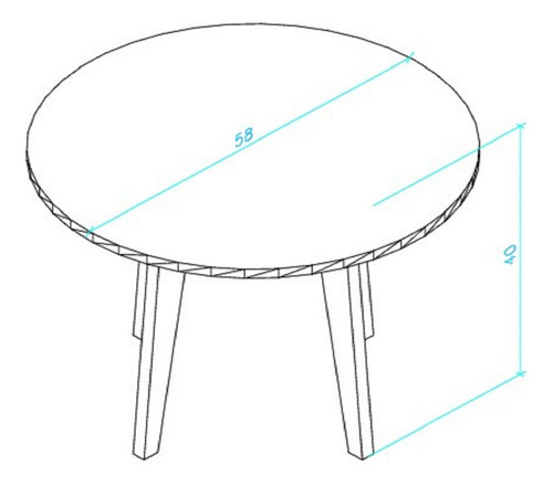 Mesa De Centro, Lateral, Buró Bertolini Rt 3082 Blanco