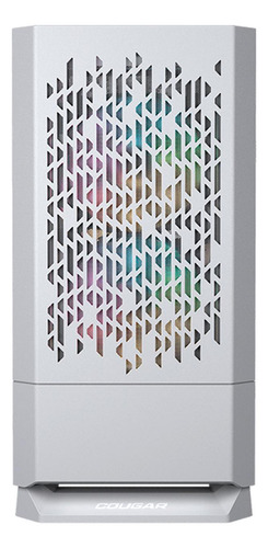Gabinete Gamer Cougar Air Rgb Mini Itx 3 Fan 385jm80.0002 Color Blanco