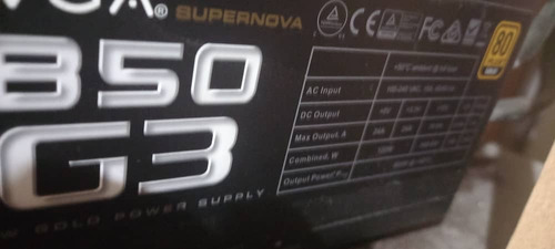 Fuente Evga Supernova  850w G3  Power Supply 