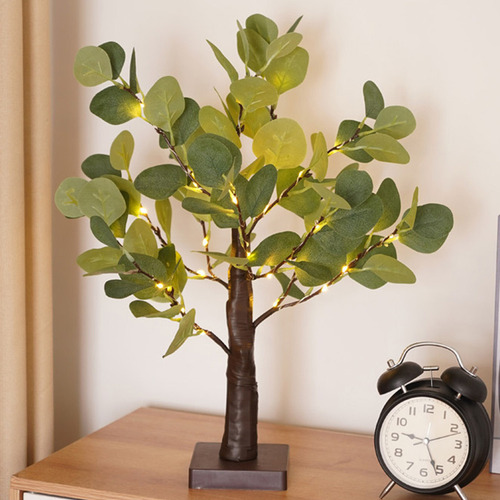 W 1002 Luces Led Con Forma De Árbol Pequeño, Diseño De Hojas