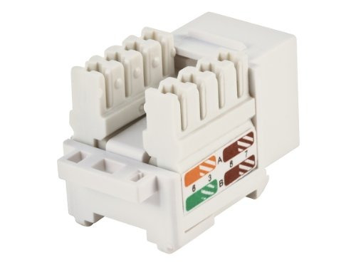 Imagen 2 de 5 de Monoprice Cat5e Punch Down Keystone Jack White 105376