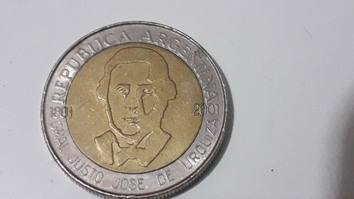 Argentina 1 Peso 2001 Gral. Justo José De Urquiza. Cat. 058