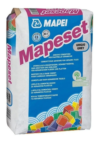 Adhesivo Pegamento Cerámica Mapeset 25kg - Mapei