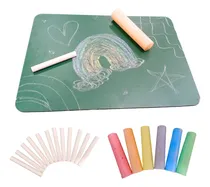 Comprar Kit Infantil Pizarron Pizarra Tiza Tizon Colores Arte Niños
