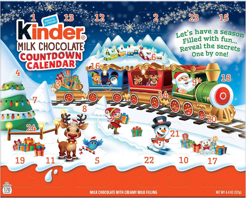Kinder Joy Calendario De Adviento Navideño 127g 24pz