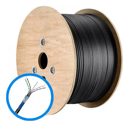 Cabo De Rede Cat5e 100m Blindado Externo Dupla Capa -norphel