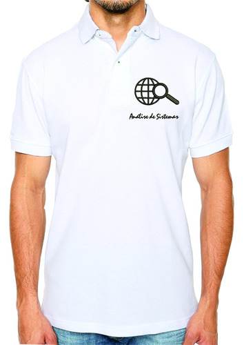 Camisa Gola Polo Branca Curso Analise De Sistema  48,90