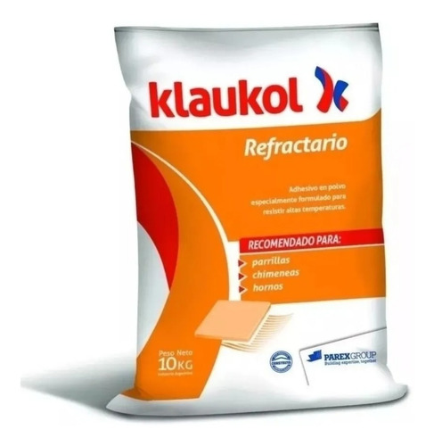 Klaukol Refractario Adhesivo Para Ladrilllos Parrillas 10kg