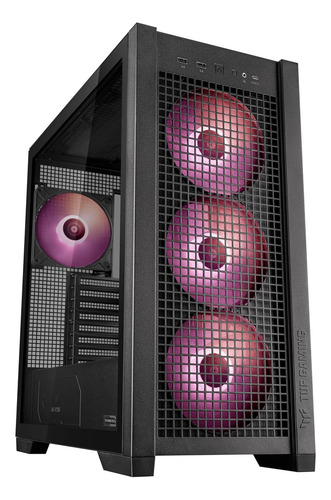 Case Micro Tower Asus Tuf Gaming Gt302 Argb Black Color Negro