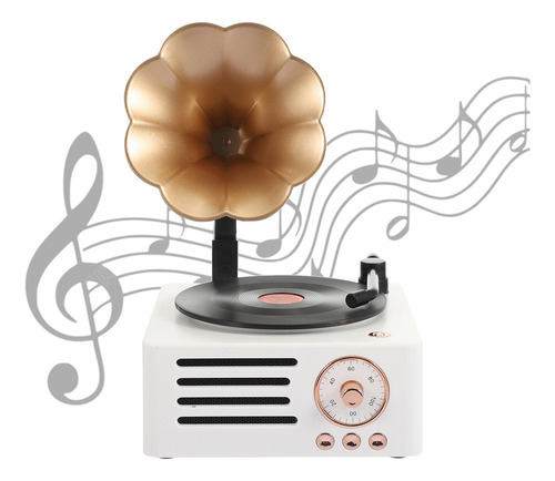 Tocadiscos Giratoria Bluetooth 5.0 Mini Altavoz Bluetooth