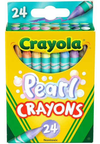 Caja De Crayones Crayola Pearl Perlados X 24 Febo