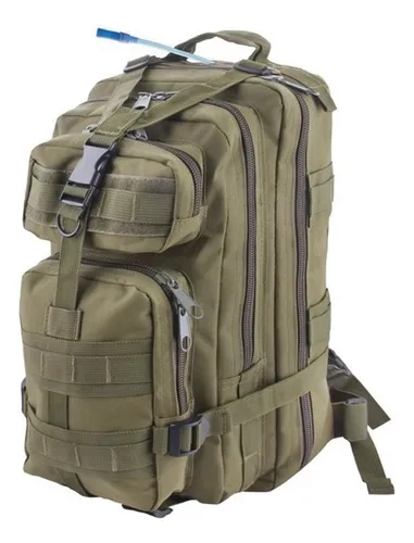 Mochila Táctica Camping 34l Verde Militar - Mundo Trabajo