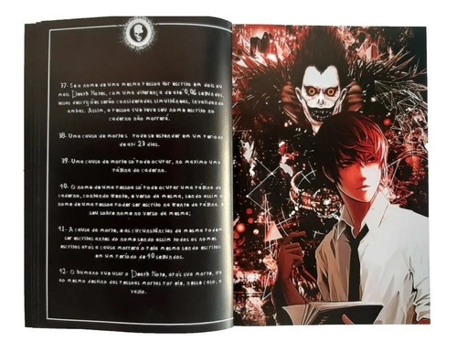 Death Note Anime Caderno Do Ryuk Light Regras Em Português