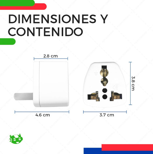 Adaptador De Corriente Clavija Universal Internacional