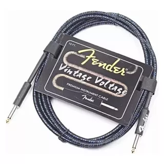 Cable Plug Fender Revestido Para Guitarra 3 Mts