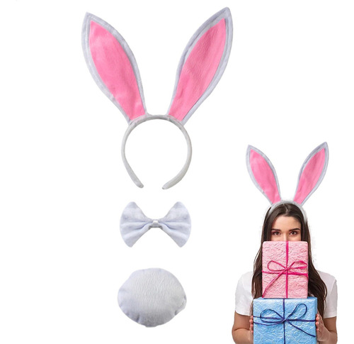 Disfraz De Conejo De Pascua Diadema Con Orejas De Conejo Con