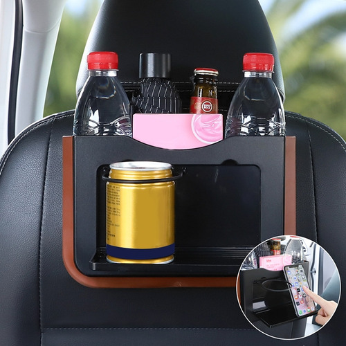 Bote De Basura Colgante Plegable Para Coche Con Mesa Pequeña