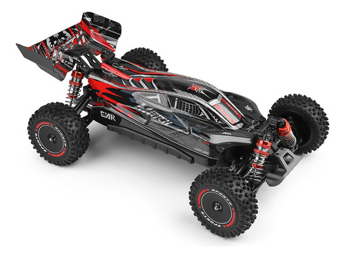 Buggy Rc 4x4 Wltoys De Alta Velocidad Todo Terreno Esc1:12 Rojo Con Negro Carreras Rc