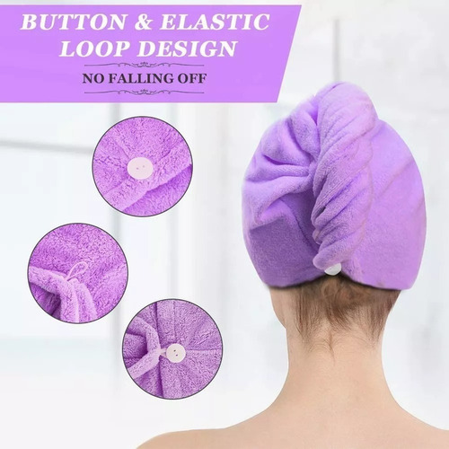 De Toallas De Microfibra De Rápido Secado Para Cabello 3much