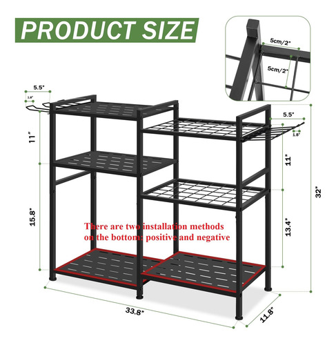 Organizador Grande De Herramientas De Jardín 3 Niveles