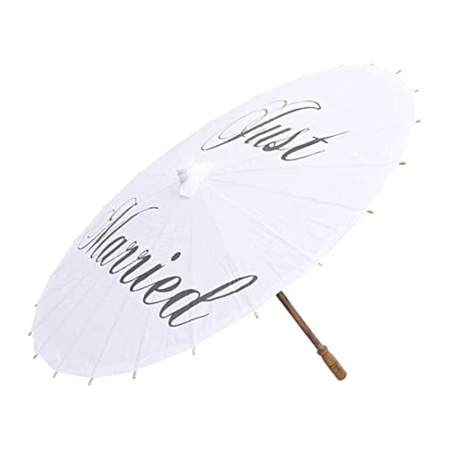 Parasol De Papel Aceitado Abaodam Para Boda Just Married