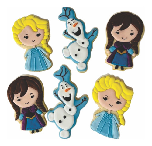 Galletas Decoradas Frozen Elsa Ana Olaf