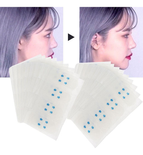 D Cinta De Estiramiento Facial Invisible 80pcs