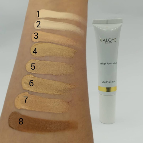 Base Velvet Foundation Salome Alta Cobertura 