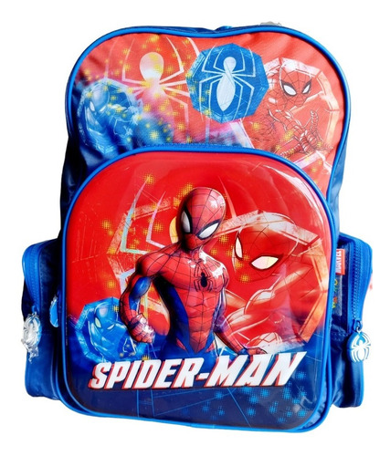 Mochila Spiderman Hombre Araña Wall Espalda 3d 16 PuLG Orig