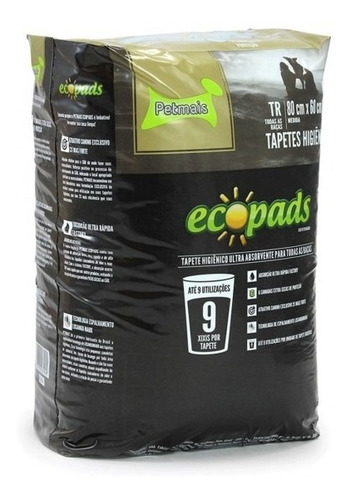 Alfombra Sanitaria Paño Pet Mais® Perros Eco Pads X30 Unid 