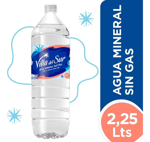 Agua Mineral Natural Villa Del Sur 2.25 L