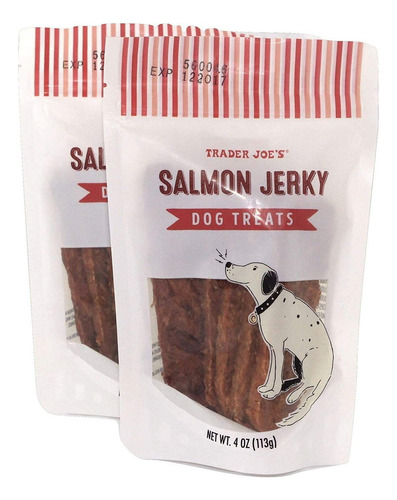 Trader Joes Salmon Dog Treats Jerky 2 Unidades