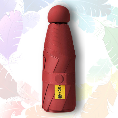 Sombrinha Pequena De Bolsa Guarda Chuva Resistente Cor Borbô Cereja Desenho Do Tecido Mini 6 Varetas