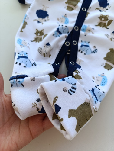 Packx 2 Pijama Enterito Dormilón Bebe Nene Algodon