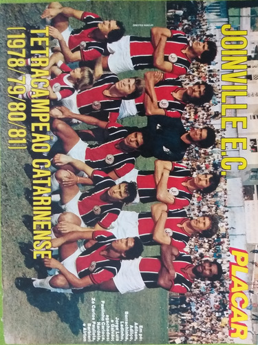 Poster Joinville Tetracampeão Catarinense Placar (Usado)
