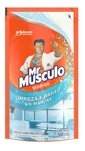 Mr Musculo Windex Limpiador Para Vidrios, Cristales,